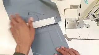 Back pocket pant stitching
