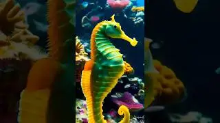 🐠 Nature&rsquo;s Magic: Seahorse Blending Into the Reef! ✨🏝️