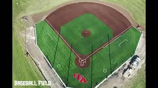 Aerial View Of New OFA Softball And Baseball Fields
