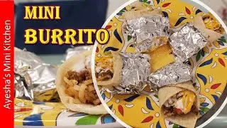 Mini Burrito | Cute Fun size Burrito | Beef and Beans Burrito