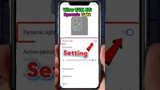 Vivo T4x 5G Dynamic Light Feature | Vivo T4x 5G Me Dynamic Light Kaise On Kare #shorts #video