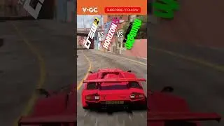 Horizon 5 vs NFS Unbound vs The Crew 2 - Lamborghini Countach #shorts
