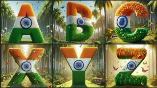 Celebrating the Indian Flag | Creative ABCD Designs #independenceday #abcd #republicday