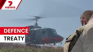 Australia signs historic defence treaty with PNG | 7NEWS