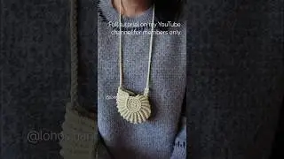 DIY Macrame Seashell Pouch - Earbuds Holder #diy #macrametutorial #macramediy #handmade #macramebag