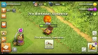 What is inside 7th birthday surprise clash of clans
