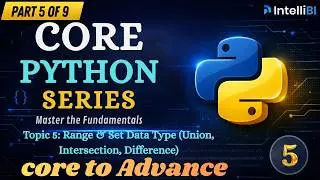 Python Tutorial: Range & Set Data Type Explained | Real Examples for Beginners