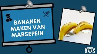 Bananen maken van marsepein