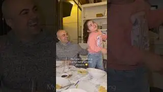 My 3 year old buttering up her dad to get what she wants!