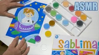 ASMR FR 🧑&zwj;🎨 Relaxation et chuchotement ultra proche du micro avec du Sablimage