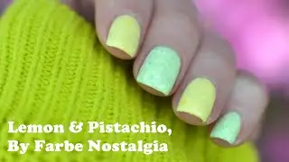 Farbe Nostalgia, an Independent Nail Polish Brand in the UK, is showing Lemon & Pistachio