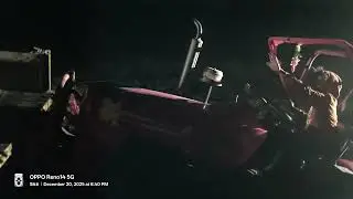 Raat me tractor phasne se hua presan driver 