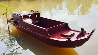 Khánh CT | Ghe Cây Mô Hình Hoàn Thành 100% Chạy Quá Khủng.