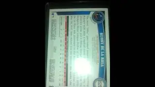 2011 Topps Diamond Anniversary Ruby De La Rosa RC
