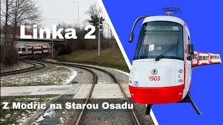 Linka 2 Modřice směr Stará osada