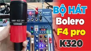 Mixer F4 Pro mic K320 | Bộ hát karaoke thu âm livestream tại tp Vinh