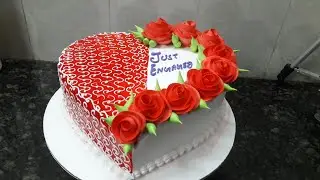 Amazing and Satisfying Heart Shape Anniversary Cake Design |Wonderful Anniversary Cake