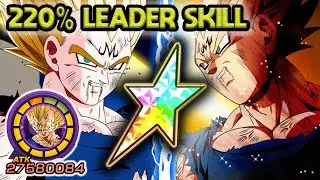 220% LEADER SKILL! 100% INT MAJIN VEGETA LEVEL 10 LINKS! Dragon Ball Z Dokkan Battle