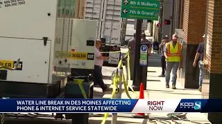Water line break causes widespread phone, internet outages impacting Iowa hospitals, emergency se...