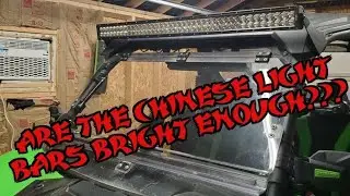 Chy-na light bar, EMP light bar mounts and new 5 point harness brackets for the KRX 1000