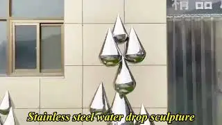 #Stainless #steel #waterdrop #sculpture #statue #decoration #cnbdglory #homedecor #metalcrafts