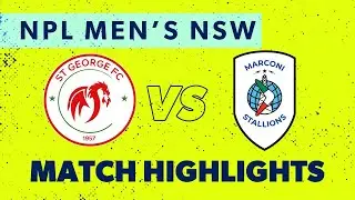 NPL Men's NSW Round 19 Highlights &ndash; St George FC v Marconi