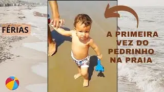 A primeira vez do Pedrinho na praia #shortsviral #praia #ferias 