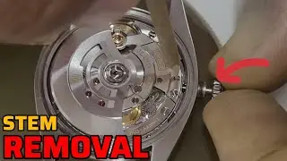 Stem Removal For ROLEX Automatic Movement