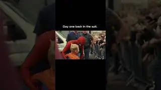 Day one back in the suit. The story continues with #SpiderManBrandNewDay - in theatres 7.31.26