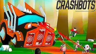 CRASHBOTS новый раннер робот новый  мультик видео для детей бег с препятствиями стрелялка