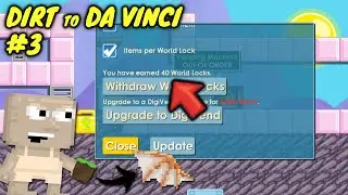 3WL TO 40WL!! | Dirt to Da Vinci Wings #3 | Growtopia