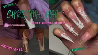 CHRISTMAS NAIL TUTORIAL 🎄 | SNOW FLAKE DESIGN ❄️