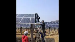 Photovoltaic PV Panel cleaning solar Clean brush equipment machine For Solar Energy System station