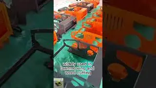 RC wheeled tank lawnmower made by Vigorun Tech, Vigorun wireless radio control rubber track trimmer