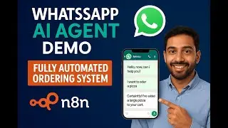 🔥WhatsApp AI Agent Demo | Fully Automated Ordering System Using n8n (Restaurant, Food , Ecommerce)