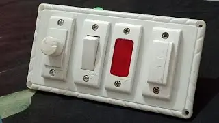 kit kat fuse 1switch 1 fan regulator 1 power indicator board connection|फ्यूज फैन रेगुलेटर स्विच