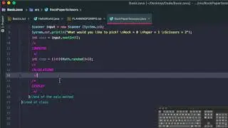 Code Project 1.2 - Rock Paper Scissors with Java