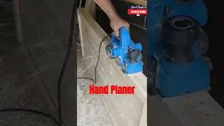 Working with hand planer #woodworking #decor #woodplaner