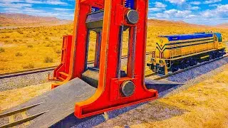 Train vs Vehicles Crash #beamngdrive #beamng