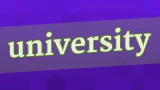 UNIVERSITY pronunciation &bull; How to pronounce UNIVERSITY