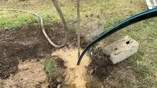 Неудачное бурение аббизской скважины, трубчатой ​​скважины с водяным насосом