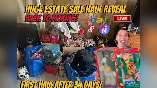 First Estate Sale After Being on Vacation for 34 Days!