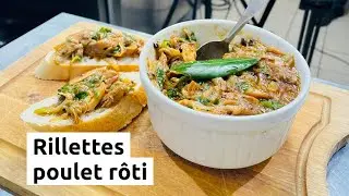 Cuisinons les restes ! Rillettes de poulet rôti