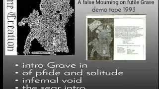 Profane Creat&iexcl;on(Mys) - A false mourning on futile grave (Demo'93)