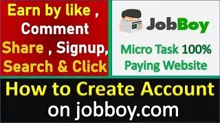 how to create account on jobboy
