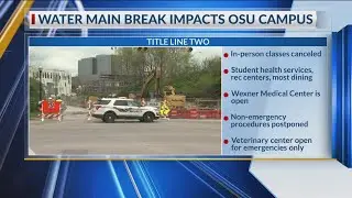 Water main break impacts OSU campus