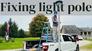 Fixing light pole | Farm house series part 5 | @by_uncaged