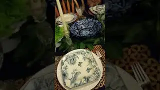 Blue and white dishes