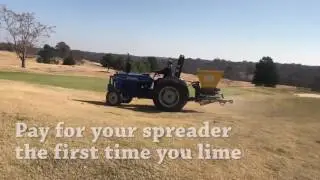 Using the Sides Spread-all Spreader on a Golf Course