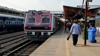 EMU New Delhi To Palwal Arrived In HAZRAT Nizamuddin Railway station